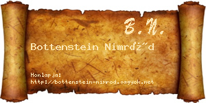 Bottenstein Nimród névjegykártya